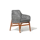 Cadeira Chair Acabamentos do produto: alumínio / corda / madeira / tecido
