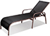 Espreguiçadeira Tela Especial Sun Lounger Batyline Acabamentos do produto: alumínio / tela