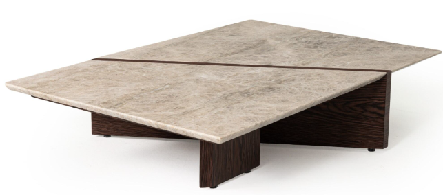 SOLEIL MESA CENTRO RETANGULAR 1.00X0.60X0.30M - TAMPO: VIDRO