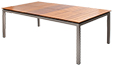 Mesa Table Acabamentos do produto: alumínio / madeira