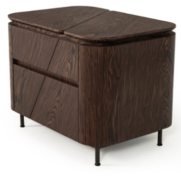 SPLENDEUR MESA CABECEIRA 0.70X0.50X0.55M - 1 GAV TAMPO: VIDRO EXTRACLEAR