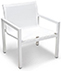 Poltrona Tela Especial Armchair Acabamentos do produto: alumínio / tela