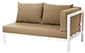 Sofá Braço Direito Right Armless Module Sofa Acabamentos do produto: alumínio / tecido