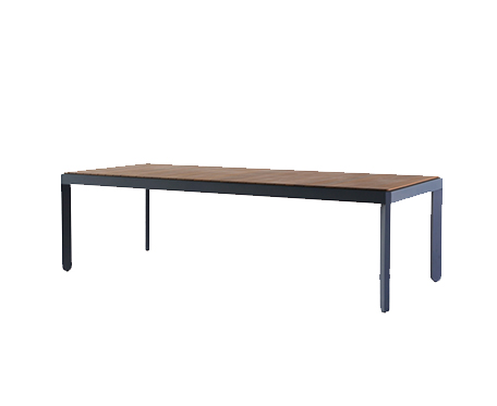 Mesa Table Acabamentos do produto: alumínio / madeira