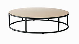 [A26 * D100] Mesa Centro em TS Coffee Table Formica Top Acabamentos do produto: alumínio / TS
