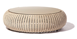[A30 * Ø105] Mesa de Centro Tampo TS Coffee Table Formica Top Acabamentos do produto: alumínio / corda / TS