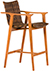 Banqueta Corda Rope Bar Stool Acabamentos do produto: alumínio / corda / madeira