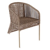 Poltrona Claudia Armchair Acabamentos do produto: alumínio / corda