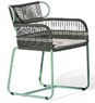Cadeira (almofada opcional) Roupe Seat Chair Acabamentos do produto: alumínio / corda