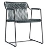 Cadeira Fibra Sinthetic Fiber Chair Acabamentos do produto: alumínio / corda