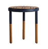 Mesa Lateral Side Table Acabamentos do produto: alumínio / madeira