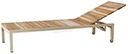 Espreguiçadeira Madeira Wood Sun Lounger Acabamentos do produto: alumínio / madeira