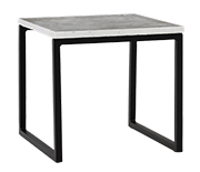 Mesa Lateral sem Tampo Side Table without Top Acabamento do produto: alumínio