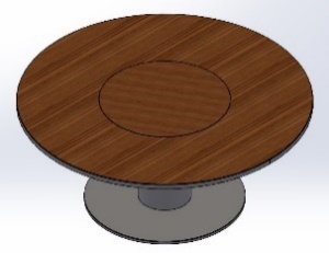Mesa Jantar tampo LAMINADO e base pintada.