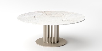 Mesa em aço carbono, tampo Laminado e base Pintada