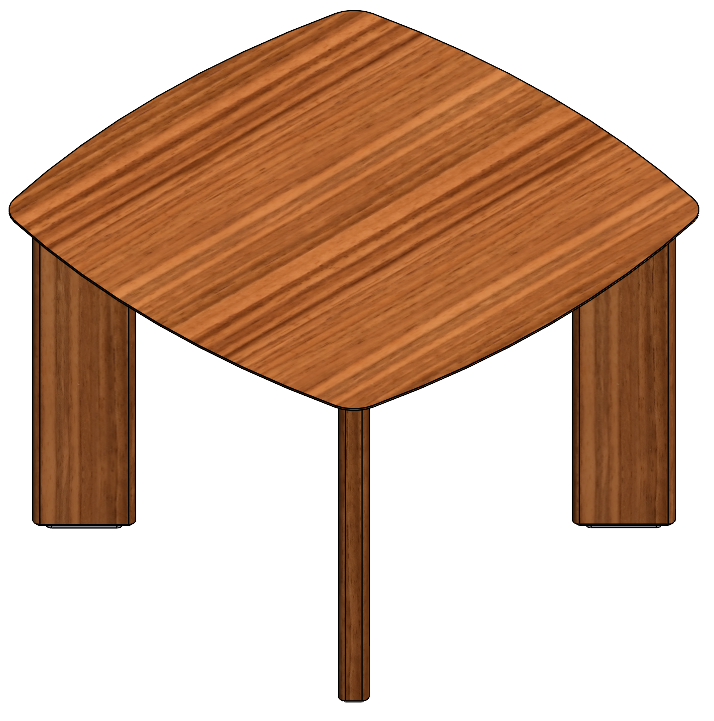 Mesa de centro, tampo  laminado, estrutura pintada e pés laminados