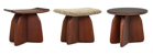 BANCO CHARMANT 0.50X0.36X0.40H TAMPO: VERNIZ / BASE: LAQUEADO