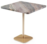 NICEIA MESA 0.50M x 0.50M x 0.50M - TAMPO: MARMORE / BASE: PINTADO