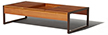 [AN17] Mesa Centro Coffee Table Acabamentos do produto: alumínio / madeira