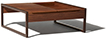 [AN18] Mesa Centro | Módulo Canto Coffee Table / Corner Modular Acabamentos do produto: alumínio / madeira