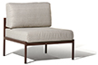 [AN20] Módulo sem Braço Module Sofa Acabamentos do produto: alumínio / madeira / tecido