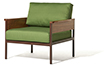 [AN5] Poltrona Armchair Acabamentos do produto: alumínio / madeira / tecido