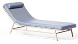[BK53] Espreguiçadeira (Encosto de cabeça opcional) Sun Lounger / Optional Head Cushion Acabamentos do produto: alumínio / tecido