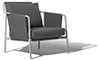 [BH1] Poltrona Armchair Acabamentos do produto: alumínio / tecido
