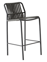 [CLL18] Banqueta Bar Stool Acabamentos do produto: alumínio / corda