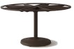 [CLL41] Base de Mesa em Concreto para Tampo de Mármore (Tampo Máximo Sugerido D140) Concrete Base Table for Marbe Acabamento do produto: alumínio