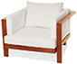 [CD9] [A65 * L90 * P90] Poltrona Armchair Acabamentos do produto: madeira / tecido