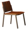[COL02] Cadeira Chair Acabamentos do produto: alumínio / madeira