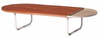 [CN10] Mesa Centro Coffee Table Acabamentos do produto: alumínio / madeira