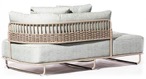 [CN17] Módulo Chaise Braço Direito Module Chaise Right Arm Acabamentos do produto: alumínio / corda / tecido