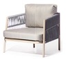 [DRI83] Poltrona Corda Rope Armchair Acabamentos do produto: alumínio / corda / tecido