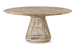 [DN5] Mesa Tampo em Madeira Wooden Table Top Acabamentos do produto: alumínio / corda / madeira
