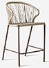 [FO08] [A99 * L58 * P59] Banqueta Bar Stool Acabamentos do produto: alumínio / corda