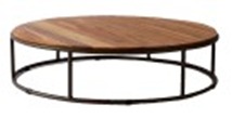 [FO02] Mesa Centro Coffee Table Acabamentos do produto: alumínio / madeira
