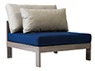 [HB15] Poltrona sem braço Armchair Acabamentos do produto: alumínio / tecido