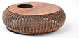 [IC04] Mesa de Centro com Geleira Coffee Table Acabamentos do produto: alumínio / corda / madeira