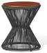 [LI91] Mesa Lateral Corda Tampo TS Rope Side Table with Formica Top Acabamentos do produto: alumínio / corda / TS