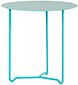 [LIS07] [A50 * Ø50] Mesa Lateral TS Side Table Formica Top Acabamentos do produto: alumínio