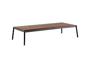 [RIS19] Mesa Centro Coffee Table Acabamentos do produto: alumínio / madeira