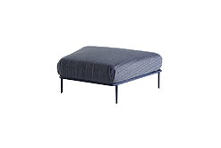 [VN5] Puff Ottoman Acabamentos do produto: alumínio / corda / tecido