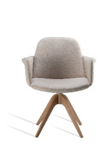[Cadeira GIR Dinsell 6827W] Cadeira GIRATÓRIA, base  laminada.