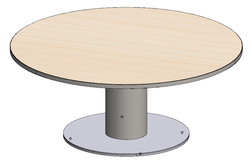[2432W] Mesa Jantar tampo LAMINADO e base pintada.