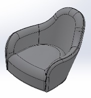 [Poltr. Sleepery   6822] Poltrona com base pintada.